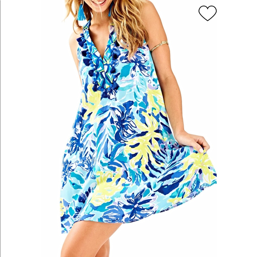Lilly Pulitzer Archelle Dress Ylang Ylang Love M